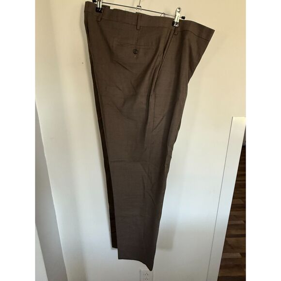 CHAPS NEW Wool Trousers Sz 42x32 Beige Retail $120 - Picture 2 of 8
